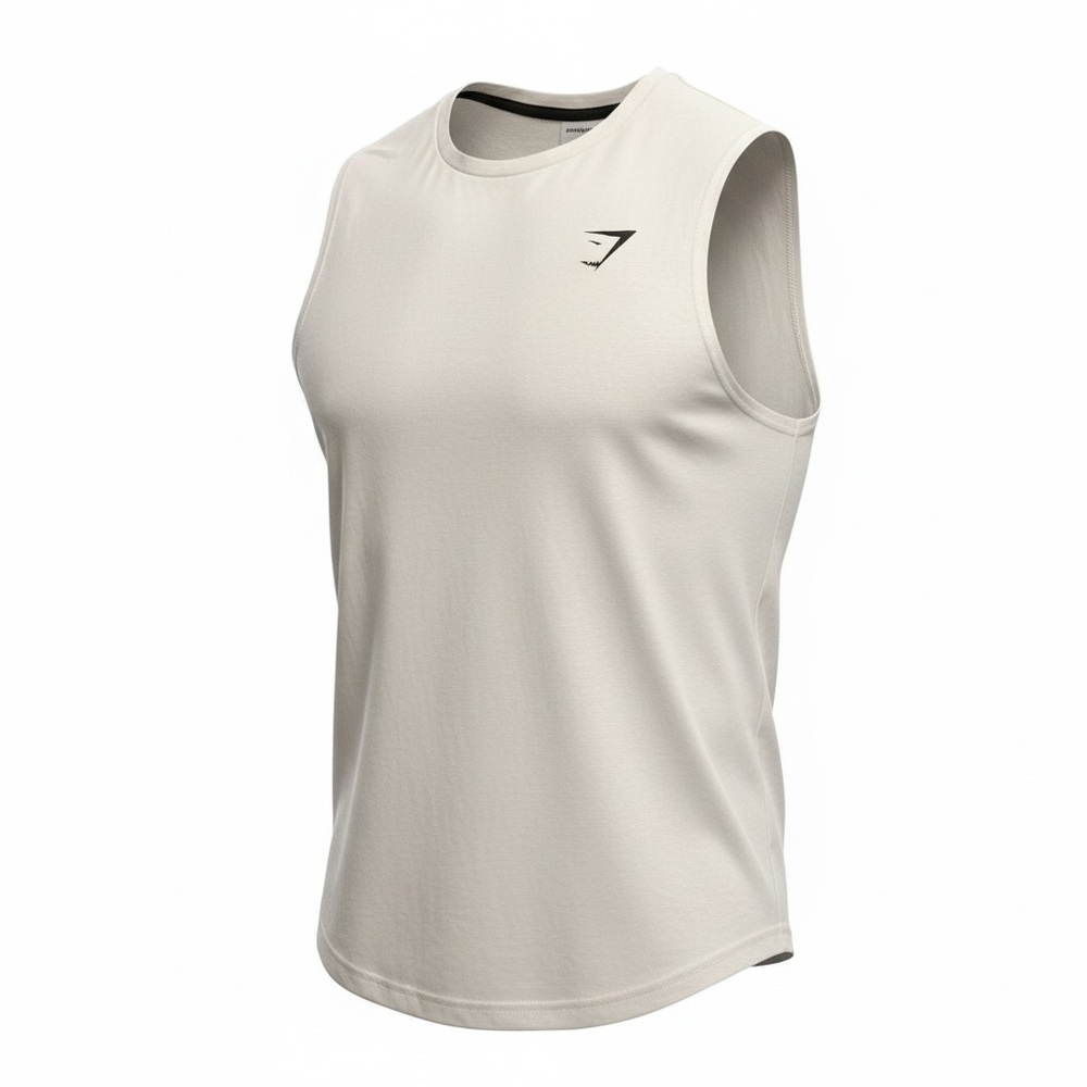 Gymshark White V-Neck Tee